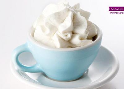 طرز تهیه خامه فرم گرفته با خامه صبحانه